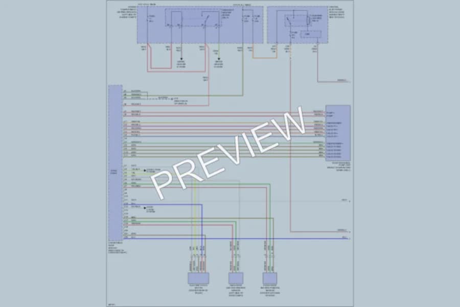2008 Volvo C70 Power Top Sunroof wiring diagram preview