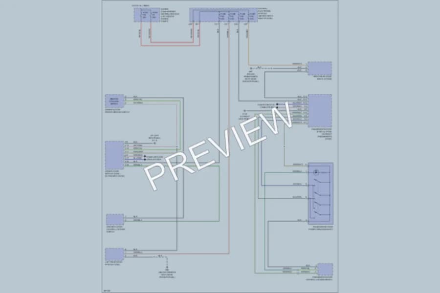 2008 Volvo C70 Power Windows wiring diagram preview