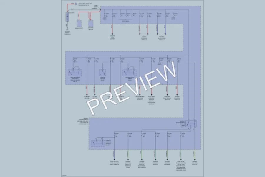 2008 Volvo S60 Power Distribution wiring diagram preview