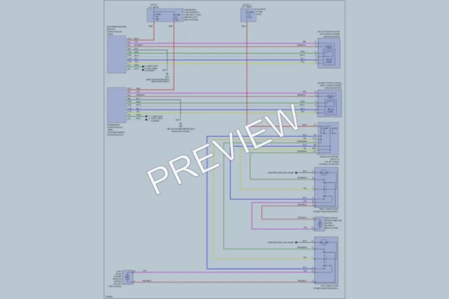 2008 Volvo S60 Power Windows wiring diagram preview