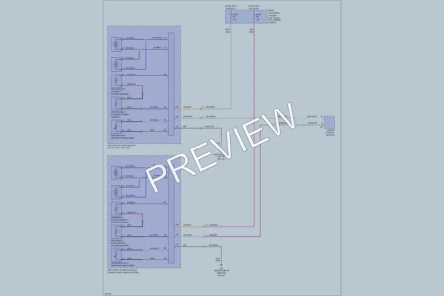2008 Volvo S80 Power Seats wiring diagram preview