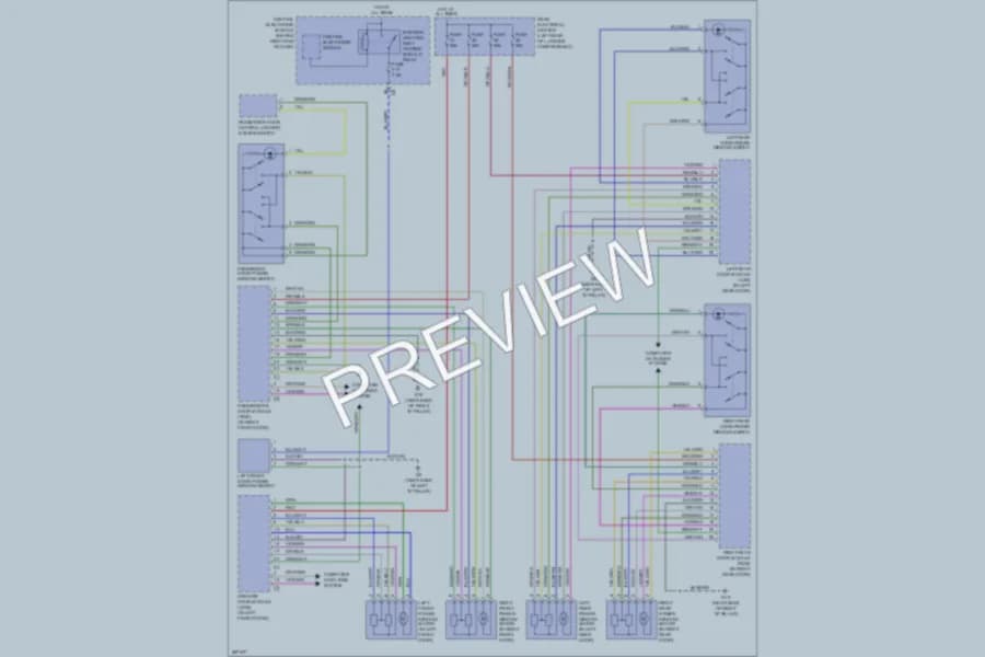 2008 Volvo S80 Power Windows wiring diagram preview