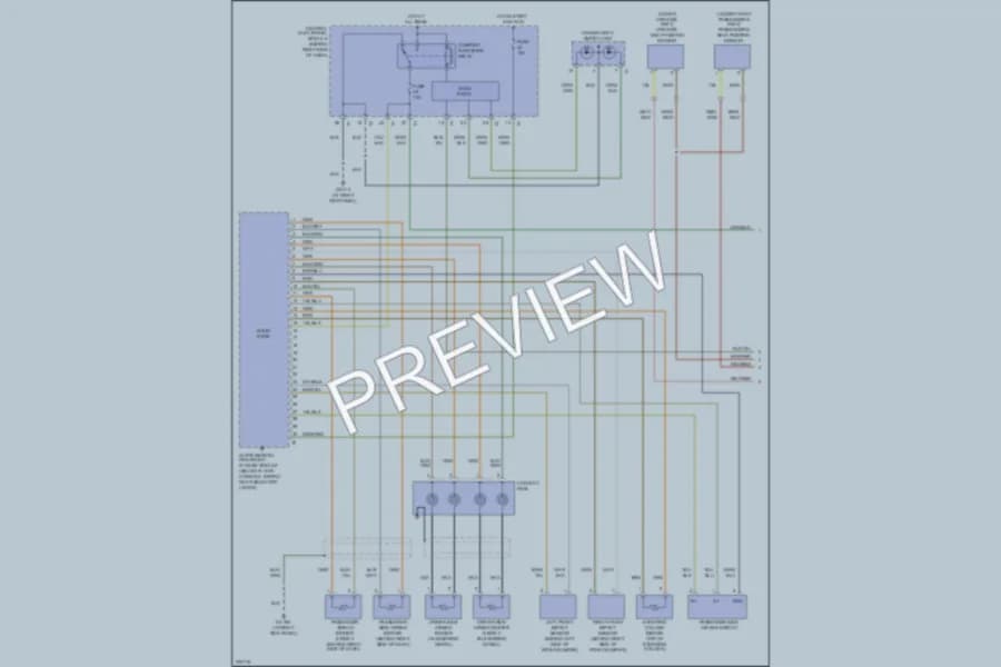 2008 Volvo V50 Supplemental Restraints wiring diagram preview