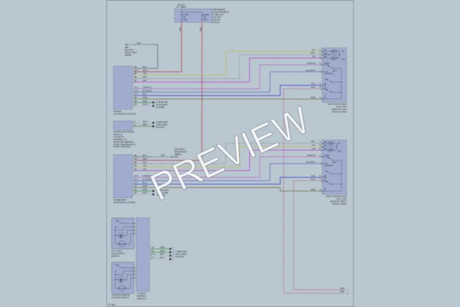 2008 Volvo V70 Power Door Locks wiring diagram preview
