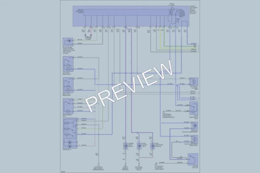2008 Volvo XC70 Interior Lights wiring diagram preview