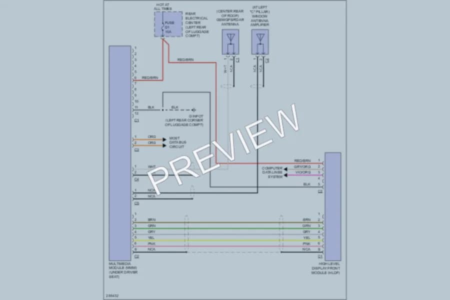 2008 Volvo XC70 Navigation wiring diagram preview