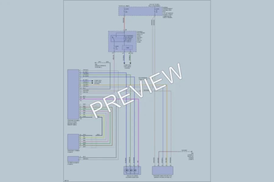 2008 Volvo XC70 Warning Systems wiring diagram preview