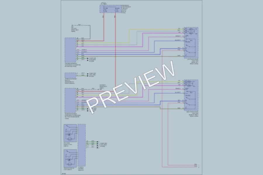 2008 Volvo XC90 Power Door Locks wiring diagram preview