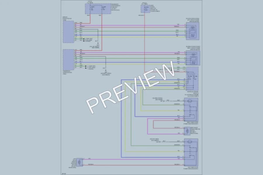 2008 Volvo XC90 Power Windows wiring diagram preview