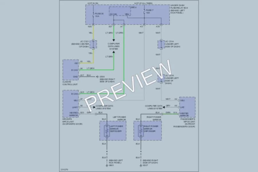 2009 Acura MDX Electronic Suspension wiring diagram preview