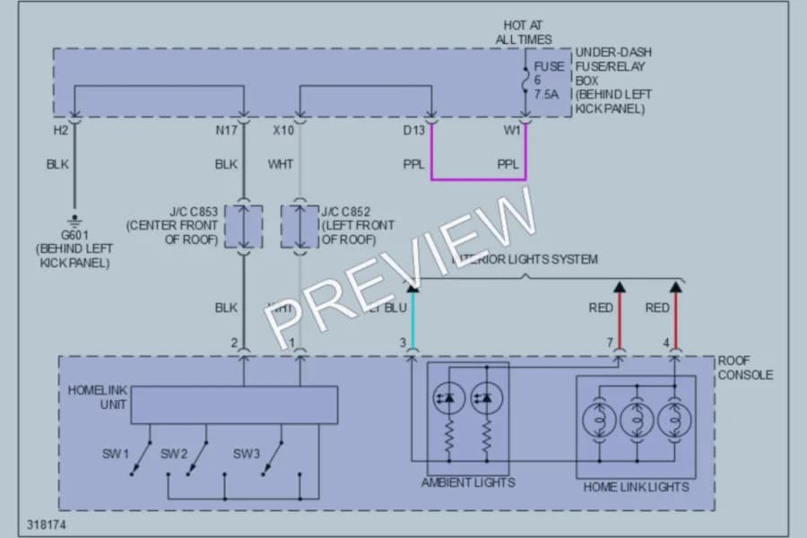 2009 Acura MDX Power Distribution wiring diagram preview