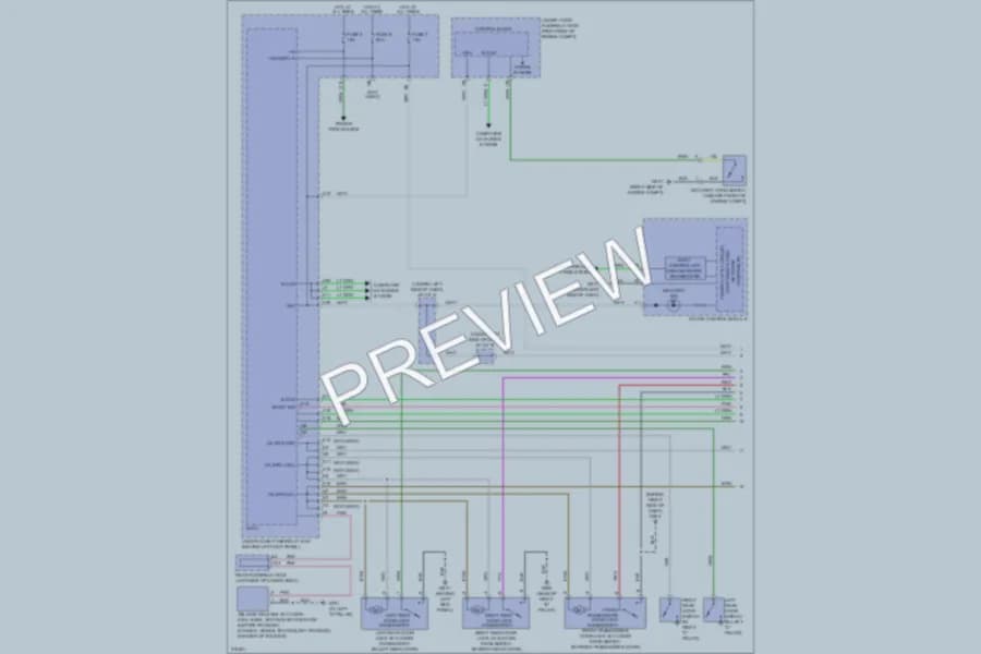 2009 Acura MDX Power Mirrors wiring diagram preview