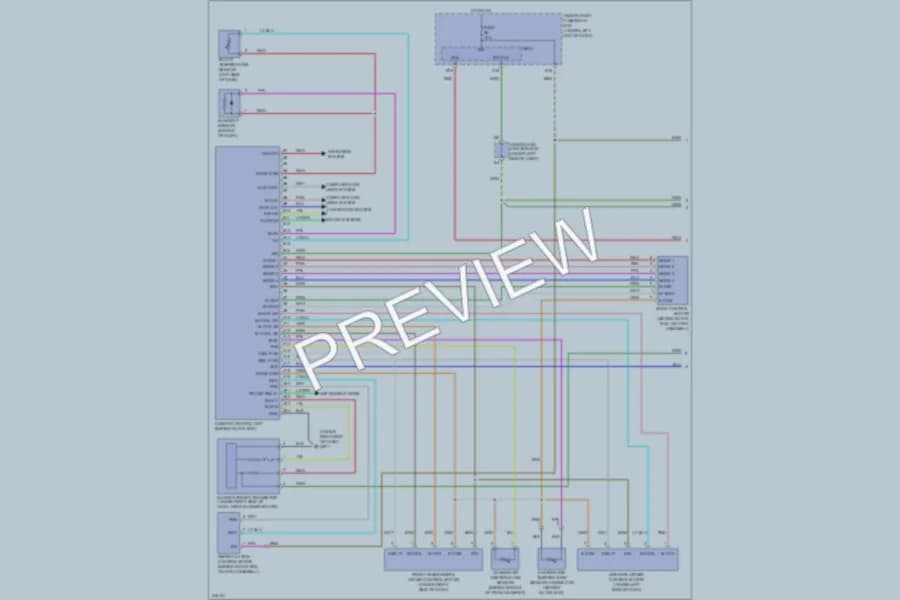 2009 Acura RDX Air Conditioning wiring diagram preview