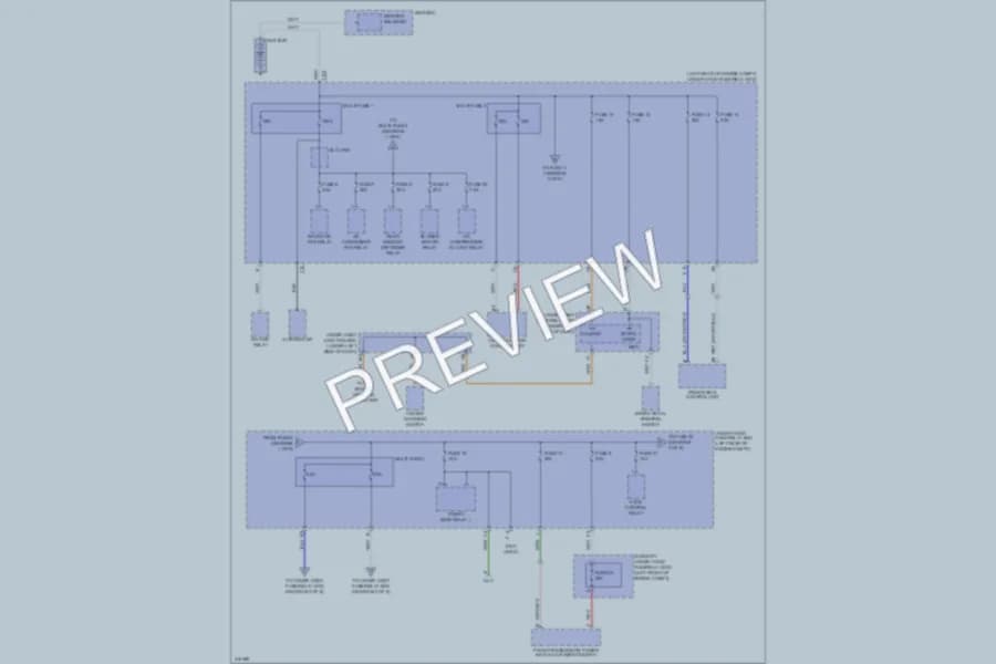 2009 Acura RDX Power Distribution wiring diagram preview