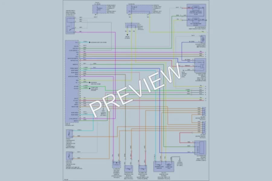 2009 Acura RL Air Conditioning wiring diagram preview