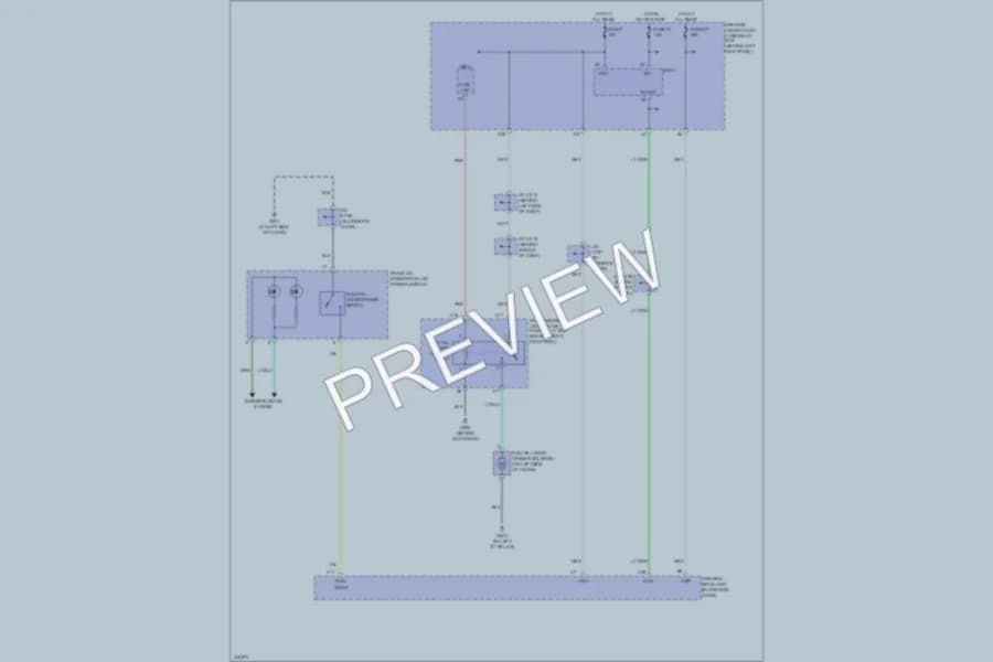 2009 Acura RL Trunk Tailgate Fuel Door wiring diagram preview