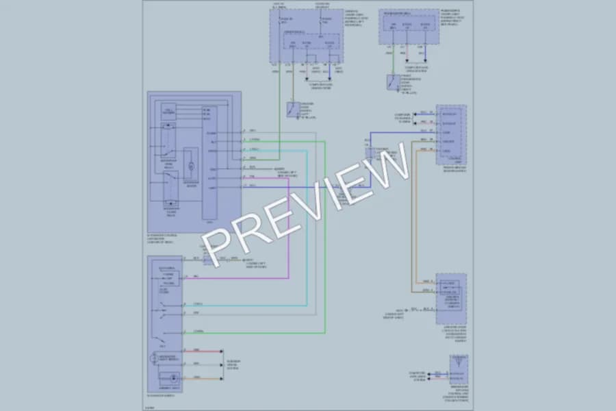 2009 Acura TSX Power Top Sunroof wiring diagram preview