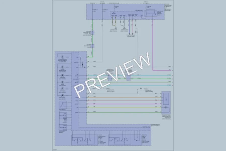2009 Acura TSX Power Windows wiring diagram preview