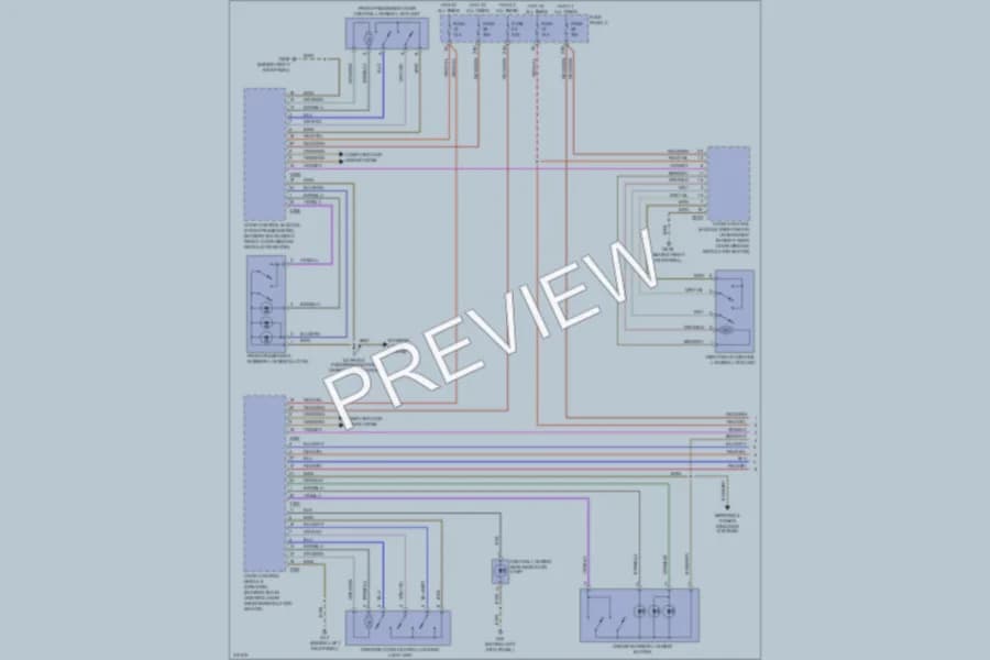 2009 Audi A3 Power Door Locks wiring diagram preview