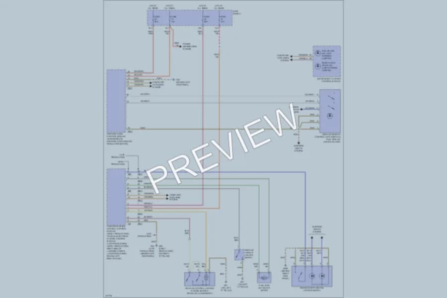 2009 Audi A3 Trunk Tailgate Fuel Door wiring diagram preview