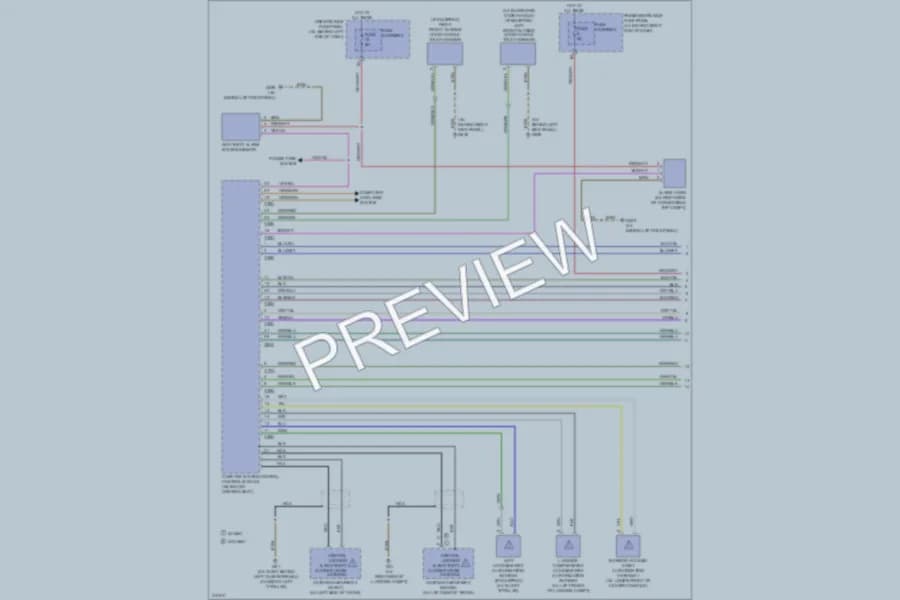 2009 Audi A4 Anti Theft wiring diagram preview