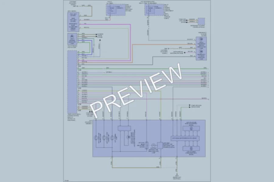 2009 Audi A5 Headlights wiring diagram preview