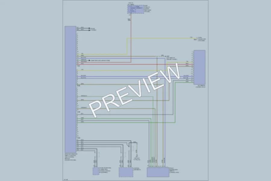 2009 Audi A5 Instrument Cluster wiring diagram preview
