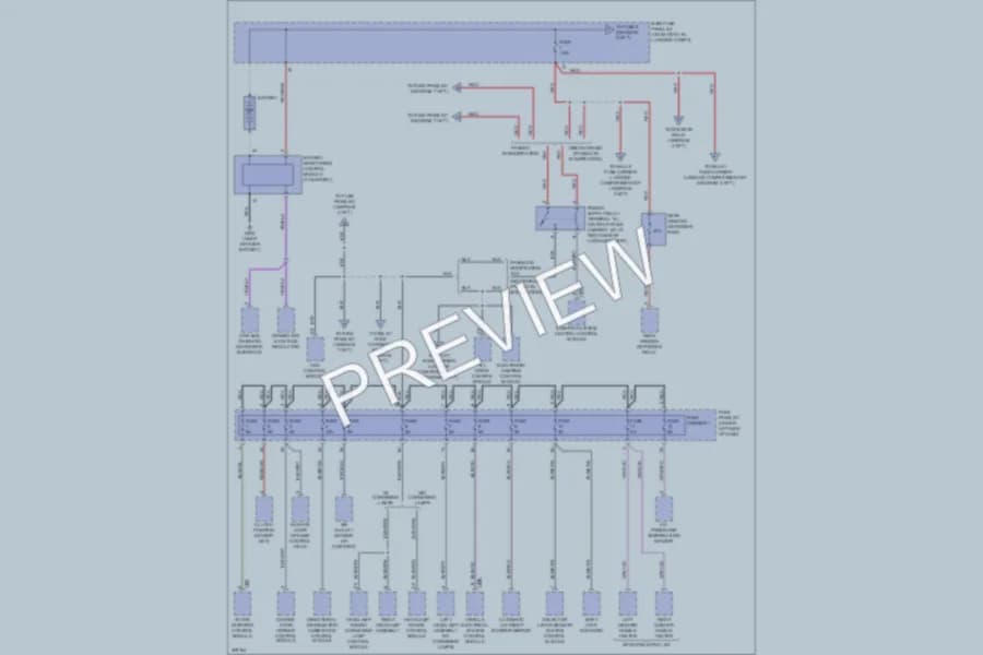 2009 Audi A5 Power Distribution wiring diagram preview