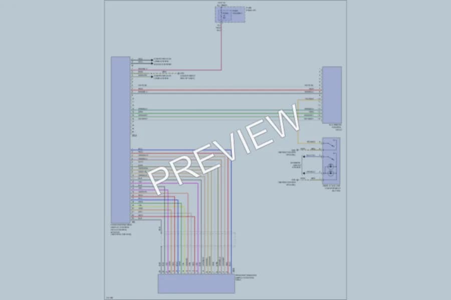 2009 Audi A6 Instrument Cluster wiring diagram preview