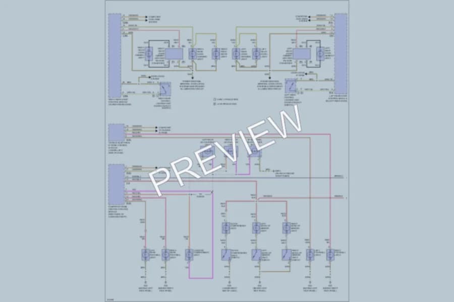 2009 Audi A6 Interior Lights wiring diagram preview
