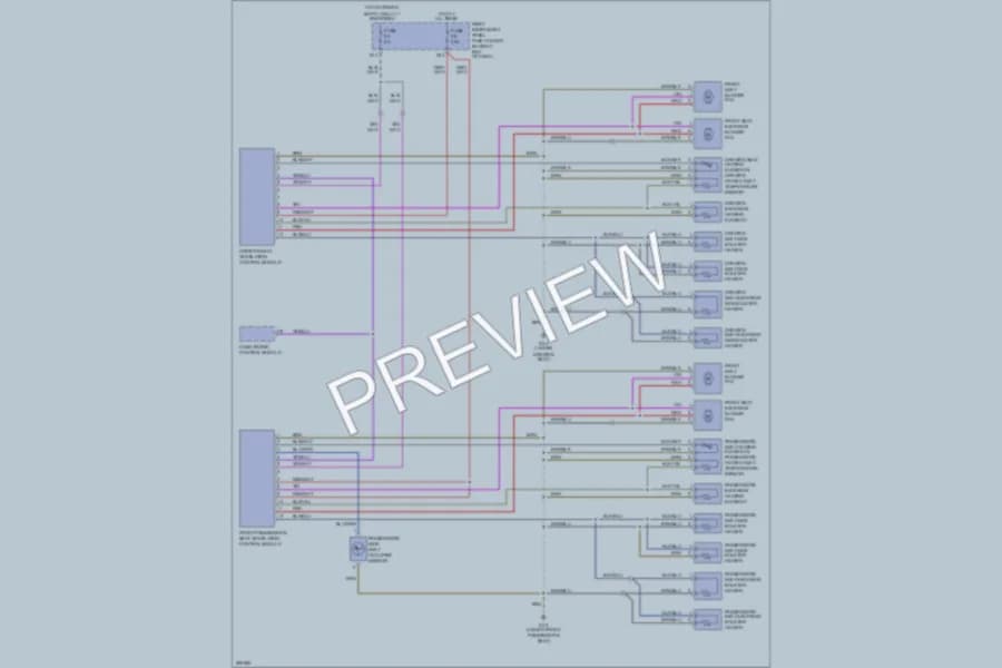 2009 Audi A8 Power Seats wiring diagram preview