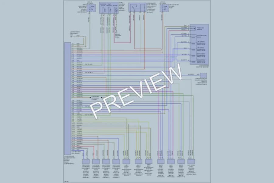 2009 Audi A8L Electronic Suspension wiring diagram preview