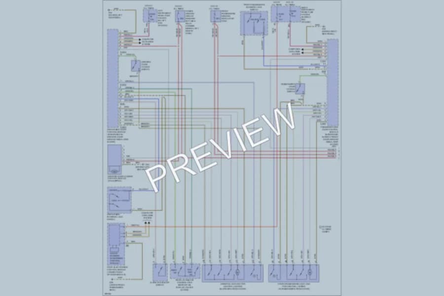 2009 Audi A8L Power Door Locks wiring diagram preview