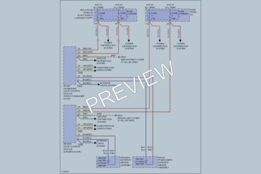 2009 Audi Q5 Defoggers wiring diagram preview