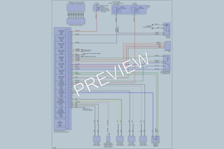 2009 Audi Q7 Anti Lock Brakes wiring diagram preview