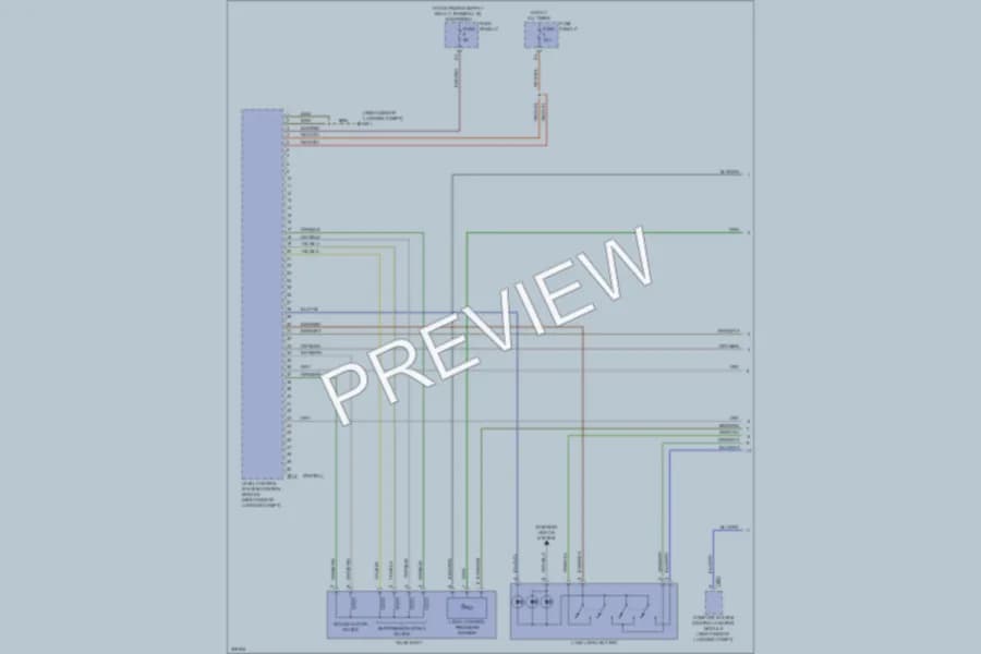 2009 Audi Q7 Electronic Suspension wiring diagram preview