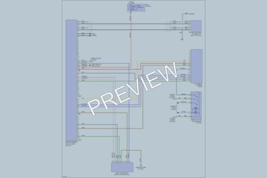 2009 Audi Q7 Instrument Cluster wiring diagram preview