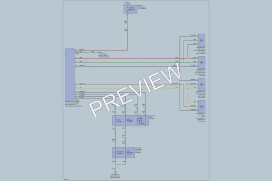 2009 Audi S4 Power Seats wiring diagram preview