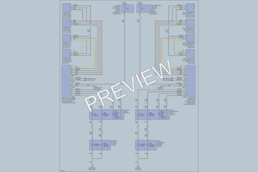 2009 Audi S5 Power Seats wiring diagram preview