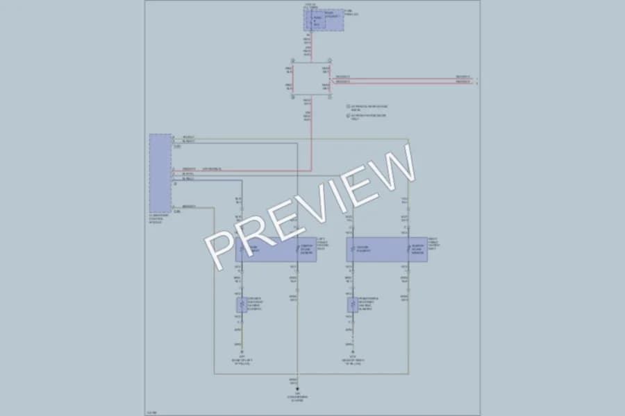 2009 Audi S6 Power Seats wiring diagram preview