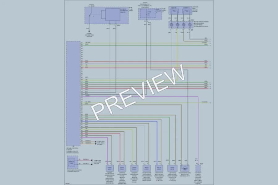 2009 Audi S6 Supplemental Restraints wiring diagram preview