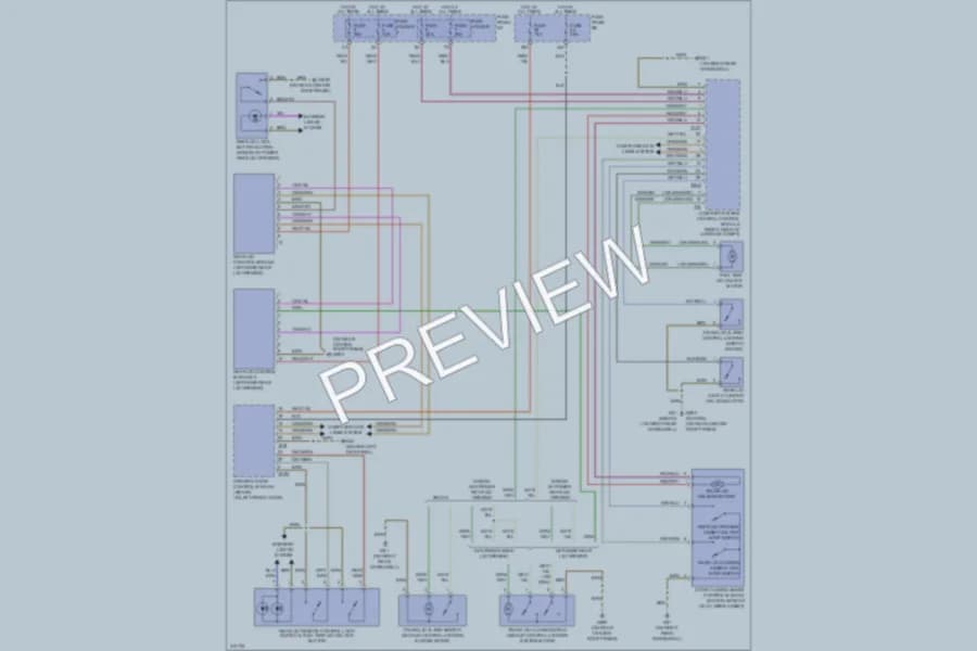 2009 Audi S6 Trunk Tailgate Fuel Door wiring diagram preview