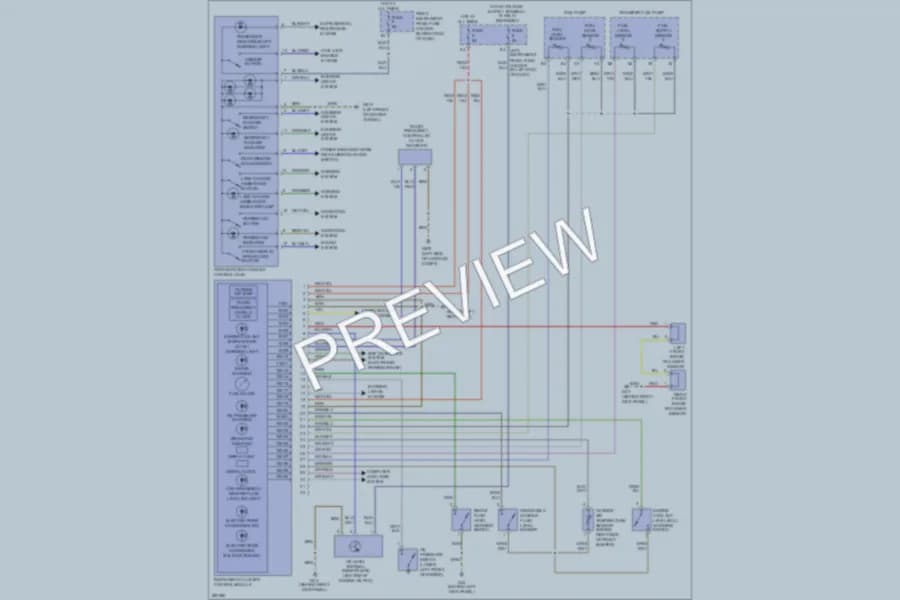 2009 Audi S8 Instrument Cluster wiring diagram preview