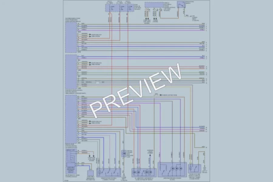 2009 Audi TT Power Door Locks wiring diagram preview