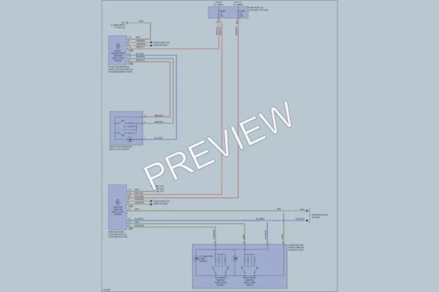 2009 Audi TT Power Windows wiring diagram preview
