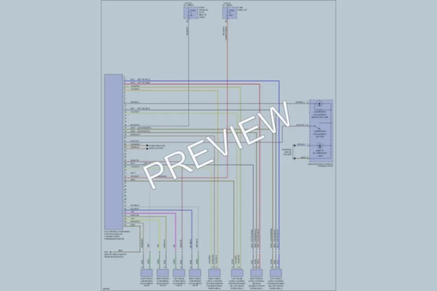 2009 Audi TTS Electronic Suspension wiring diagram preview