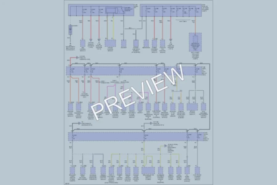 2009 Audi TTS Power Distribution wiring diagram preview