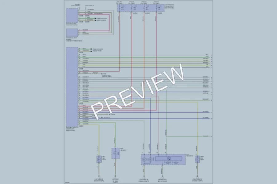 2009 BMW 135i Headlights wiring diagram preview