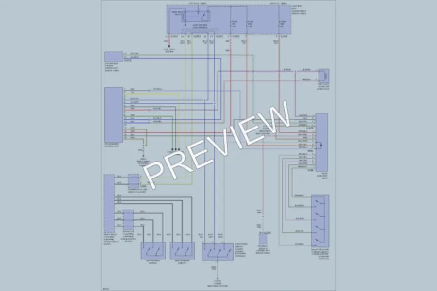 2009 BMW 135i Transmission wiring diagram preview