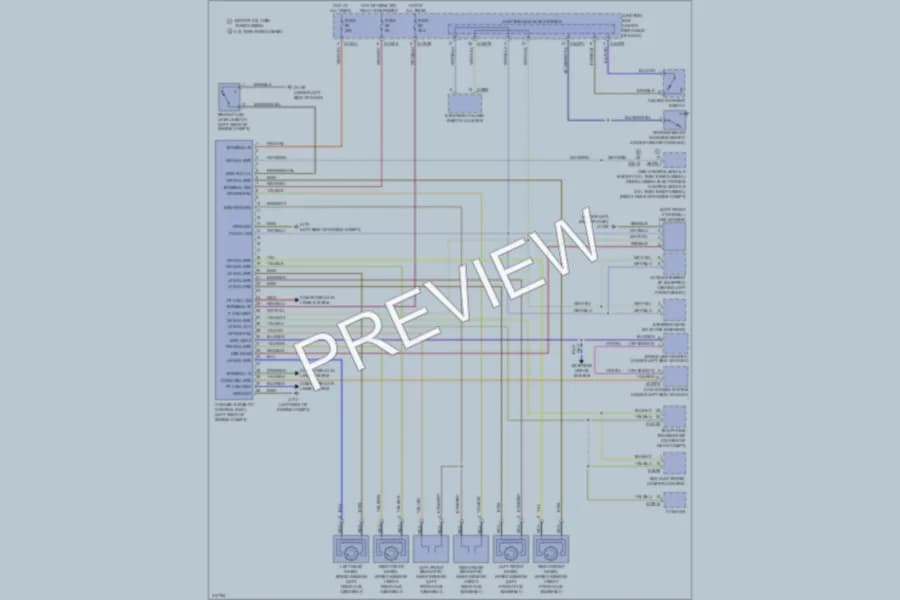 2009 BMW 335i Anti Lock Brakes wiring diagram preview
